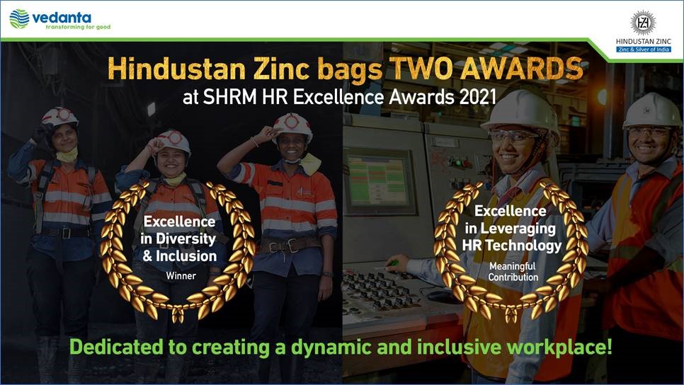 Hindustan Zinc bags Excellence in Diversity & Inclusion and Excellence