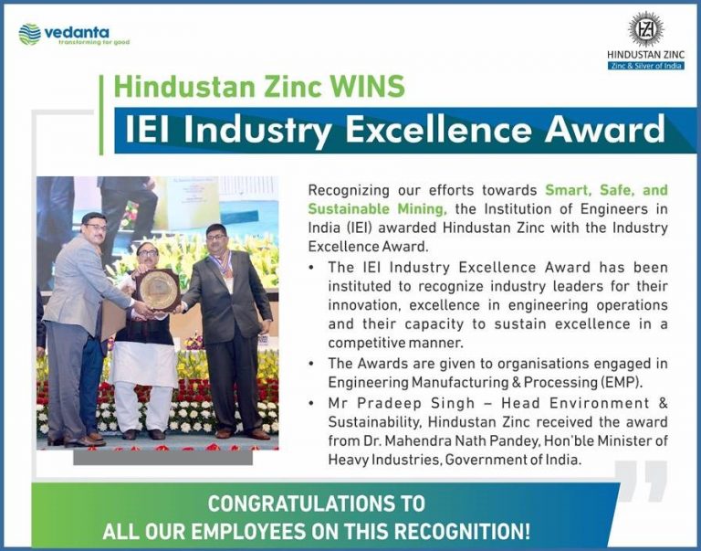 World’s Leading ZincLeadSilver Producer Hindustan Zinc